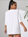 Remera Oversize Basic Blanca